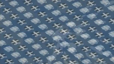 Soyut hareket desenli fütüristik video üretimi için dinamik dijital arkaplan