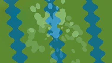 Benzersiz dijital animasyon tarzı grafikleri olan yaratıcı ortam tasarımı için yenilikçi hareket dokusu