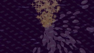 Benzersiz dijital animasyon tarzı grafikleri olan yaratıcı ortam tasarımı için yenilikçi hareket dokusu