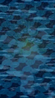 Benzersiz dijital animasyon tarzı grafikleri olan yaratıcı ortam tasarımı için yenilikçi hareket dokusu