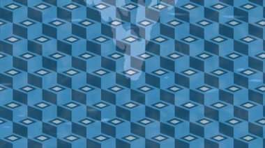 Benzersiz dijital animasyon tarzı grafikleri olan yaratıcı ortam tasarımı için yenilikçi hareket dokusu