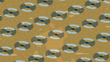 Soyut hareket desenli fütüristik video üretimi için dinamik dijital arkaplan