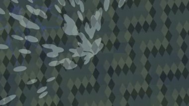 Soyut hareket desenli fütüristik video üretimi için dinamik dijital arkaplan