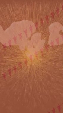 Benzersiz hareket grafikleri tasarım sanatına sahip yaratıcı film üretimi için özet bir arkaplan