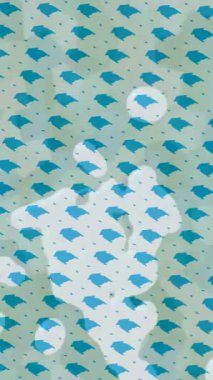 Benzersiz dijital animasyon tarzı grafikleri olan yaratıcı ortam tasarımı için yenilikçi hareket dokusu