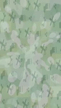 Soyut hareket desenli fütüristik video üretimi için dinamik dijital arkaplan