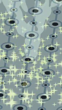 Soyut hareket desenli fütüristik video üretimi için dinamik dijital arkaplan