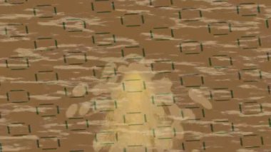 Benzersiz hareket grafikleri tasarım sanatına sahip yaratıcı film üretimi için özet bir arkaplan