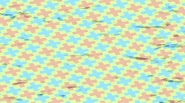 Benzersiz dijital animasyon tarzı grafikleri olan yaratıcı ortam tasarımı için yenilikçi hareket dokusu