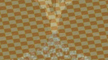 Soyut hareket desenli fütüristik video üretimi için dinamik dijital arkaplan