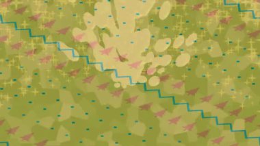 Dijital doku yüzey tasarım biçimi ile modern video animasyonu için gelişmiş hareket grafikleri