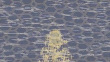 Benzersiz video giriş tasarımı projeleri için detaylı yüzey kalıbı film animasyon stili grafik girişi