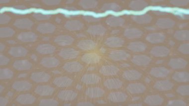 Soyut hareket desenli fütüristik video üretimi için dinamik dijital arkaplan