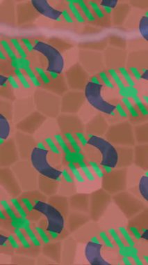 Benzersiz video giriş tasarımı projeleri için detaylı yüzey kalıbı film animasyon stili grafik girişi