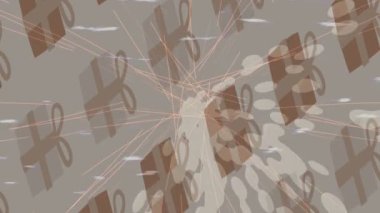 Yaratıcı video düzenleme film arkaplan tasarımı için minimalist organik hareket grafikleri