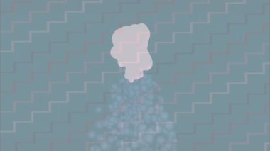 Estetik doku arkaplan tasarımı renkli hareket grafikleri ile moda film giriş profosyoneli