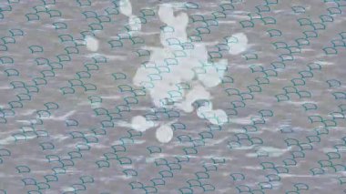 Lüks hareket projeleri için soyut tasarım stili animasyonu olan üst düzey dijital doku