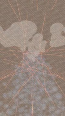 Organik desenli yüzey giriş stili video film sanatı ile soyut arkaplan tasarımı