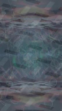 Modern medya üretimi için fütüristik dijital soyut doku sinematik tarz hareketli grafik ögesi