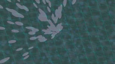 Benzersiz video giriş tasarımı projeleri için detaylı yüzey kalıbı film animasyon stili grafik girişi