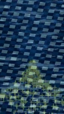 Benzersiz hareket dokusu tasarım sanatı ile profesyonel video düzenleme için modern soyut grafikler