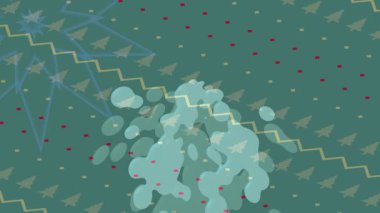 Benzersiz dijital animasyon tarzı grafikleri olan yaratıcı ortam tasarımı için yenilikçi hareket dokusu