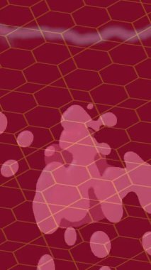 Lüks hareket projeleri için soyut tasarım stili animasyonu olan üst düzey dijital doku