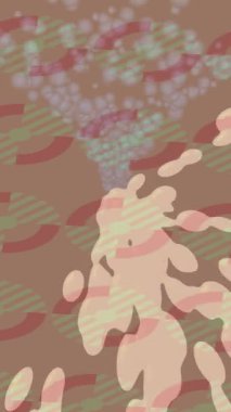 Benzersiz video giriş tasarımı projeleri için detaylı yüzey kalıbı film animasyon stili grafik girişi