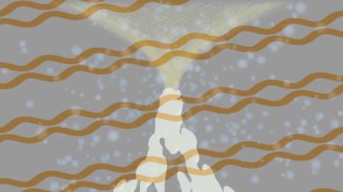 Dijital doku yüzey tasarım biçimi ile modern video animasyonu için gelişmiş hareket grafikleri