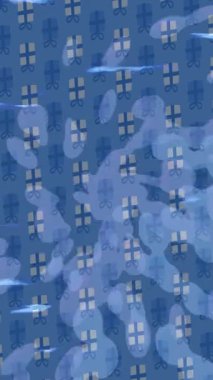 Organik desenli yüzey giriş stili video film sanatı ile soyut arkaplan tasarımı