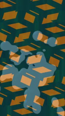 Benzersiz hareket grafikleri tasarım sanatına sahip yaratıcı film üretimi için özet bir arkaplan