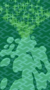 Soyut hareket desenli fütüristik video üretimi için dinamik dijital arkaplan