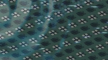 Benzersiz hareket dokusu tasarım sanatı ile profesyonel video düzenleme için modern soyut grafikler