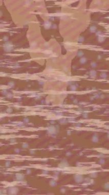 Benzersiz dijital animasyon tarzı grafikleri olan yaratıcı ortam tasarımı için yenilikçi hareket dokusu