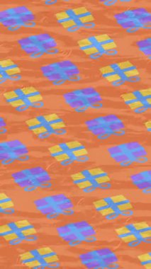 Organik desenli yüzey giriş stili video film sanatı ile soyut arkaplan tasarımı