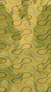 Benzersiz dijital animasyon tarzı grafikleri olan yaratıcı ortam tasarımı için yenilikçi hareket dokusu