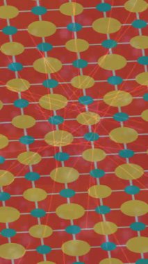 Soyut hareket desenli fütüristik video üretimi için dinamik dijital arkaplan