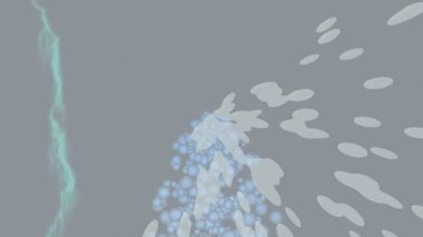 Benzersiz dijital animasyon tarzı grafikleri olan yaratıcı ortam tasarımı için yenilikçi hareket dokusu