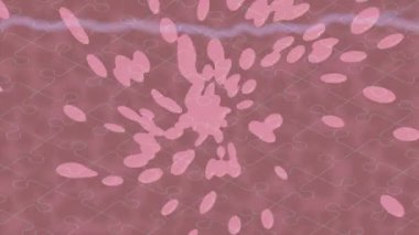 Benzersiz hareket grafikleri tasarım sanatına sahip yaratıcı film üretimi için özet bir arkaplan