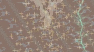 Dijital doku yüzey tasarım biçimi ile modern video animasyonu için gelişmiş hareket grafikleri