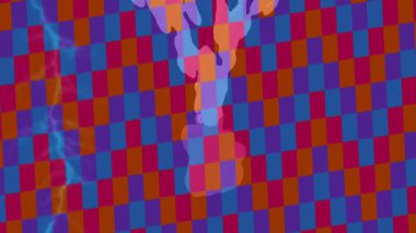 Estetik doku arkaplan tasarımı renkli hareket grafikleri ile moda film giriş profosyoneli