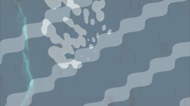 Soyut hareket desenli fütüristik video üretimi için dinamik dijital arkaplan