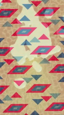 Dijital doku yüzey tasarım biçimi ile modern video animasyonu için gelişmiş hareket grafikleri