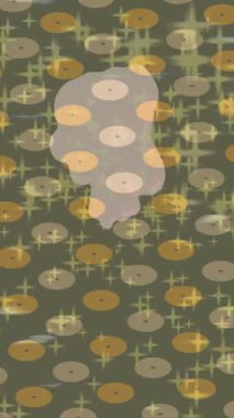 Organik desenli yüzey giriş stili video film sanatı ile soyut arkaplan tasarımı