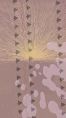 Lüks hareket projeleri için soyut tasarım stili animasyonu olan üst düzey dijital doku