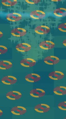 Benzersiz dijital animasyon tarzı grafikleri olan yaratıcı ortam tasarımı için yenilikçi hareket dokusu