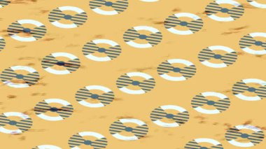 Soyut hareket desenli fütüristik video üretimi için dinamik dijital arkaplan