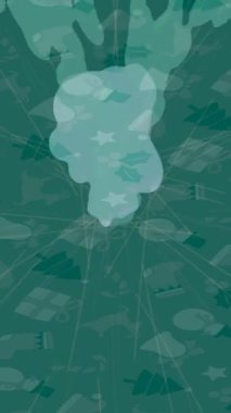 Organik desenli yüzey giriş stili video film sanatı ile soyut arkaplan tasarımı