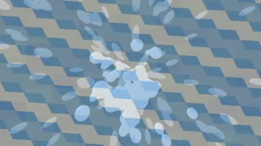 Benzersiz dijital animasyon tarzı grafikleri olan yaratıcı ortam tasarımı için yenilikçi hareket dokusu