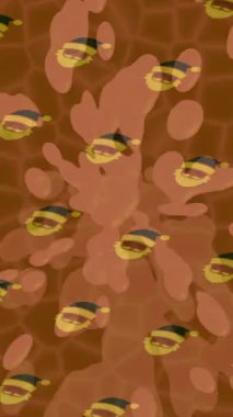 Lüks hareket projeleri için soyut tasarım stili animasyonu olan üst düzey dijital doku